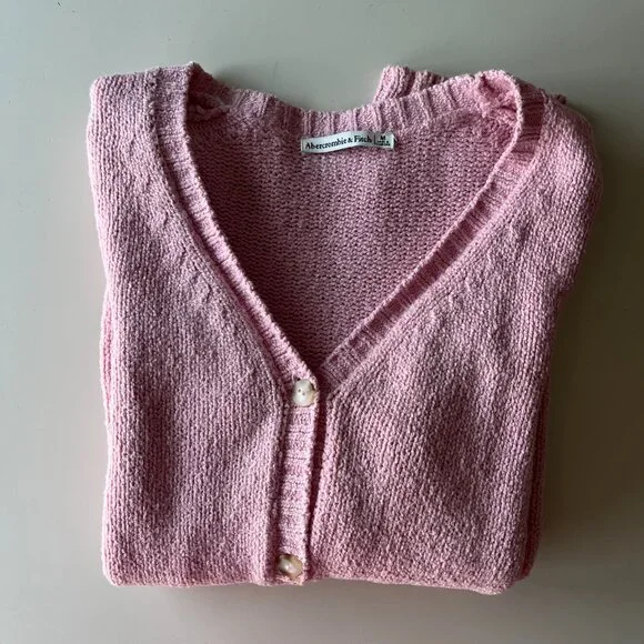 Light Pink Cardigan Sweater - Picture 6 of 9